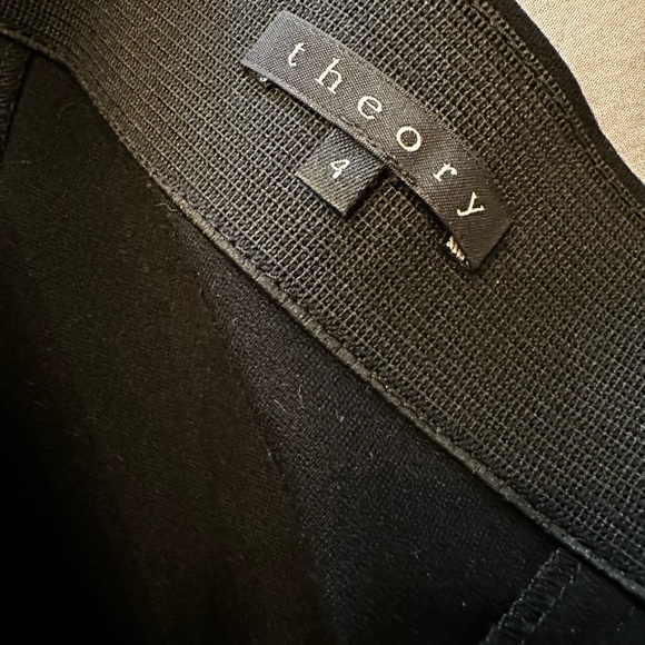 Black tube top dress with leather side panels size 4 - Picture 3 of 5